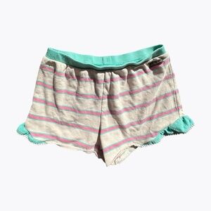 Matilda Jane Girls Striped Shorts Size 14 Soft Knit Ruffle Hem